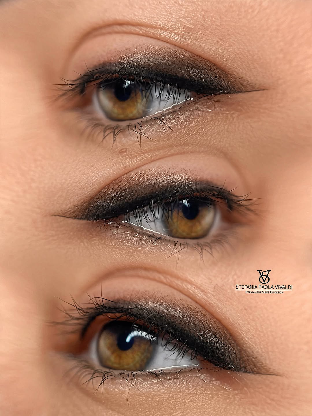 Sequenza di eye-shadow liner realizzato da Stefania Vivaldi