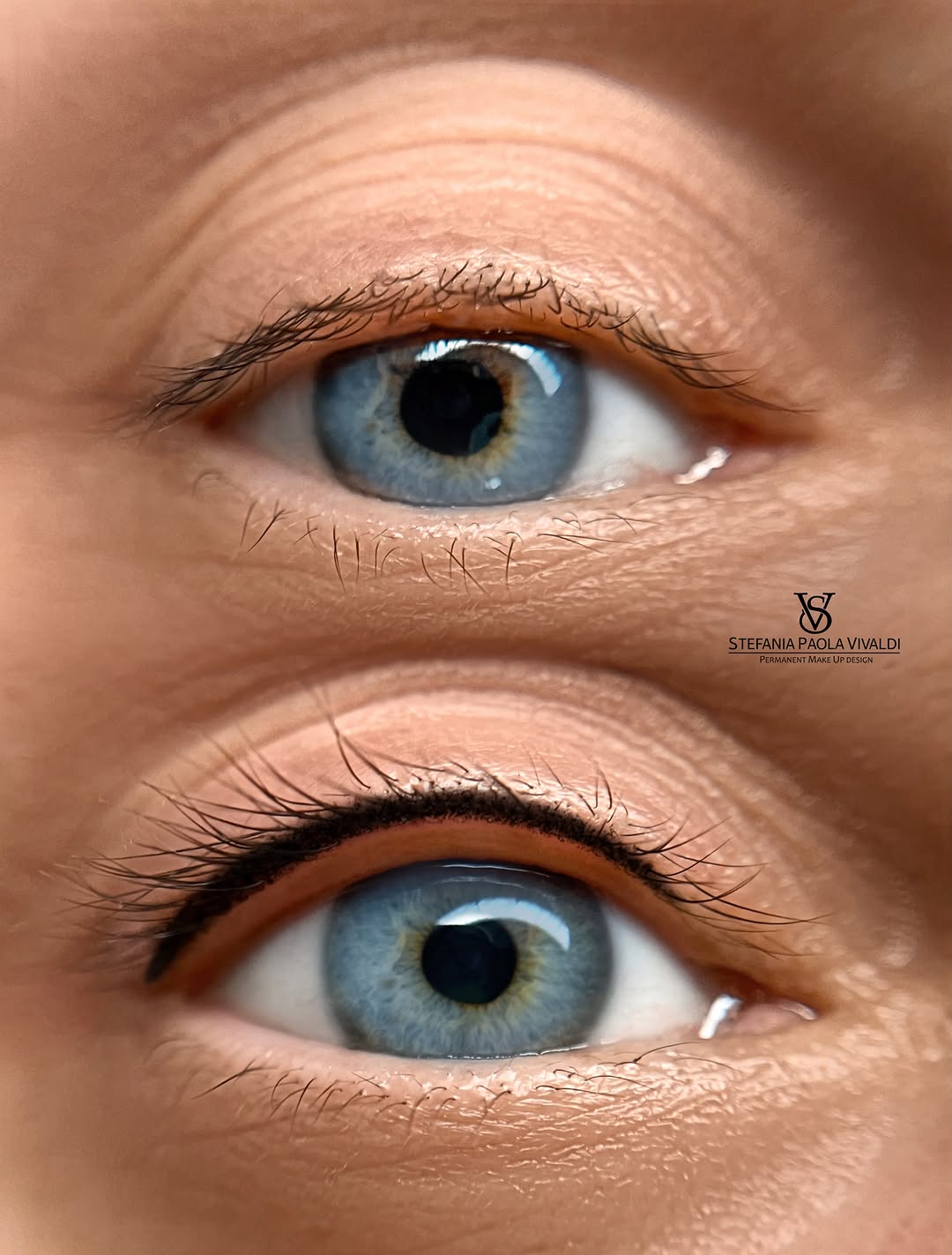 Confronto del trucco permanente infracigliare Fine Line